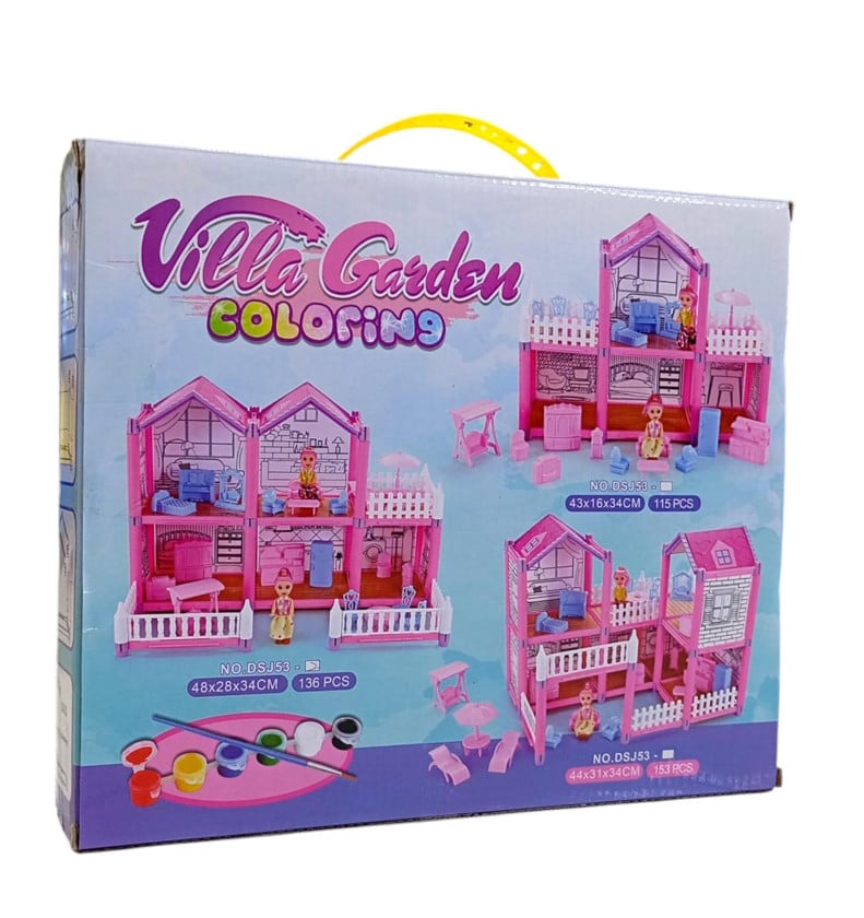 The Villa Garden Coloring Dollhouse