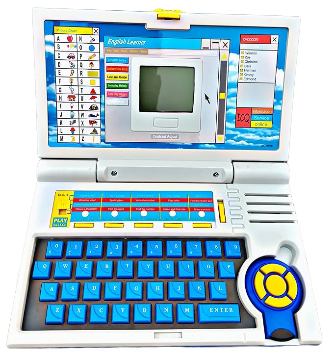 Kids English Learning Laptop | 20 Interactive Activities for Ages 3+