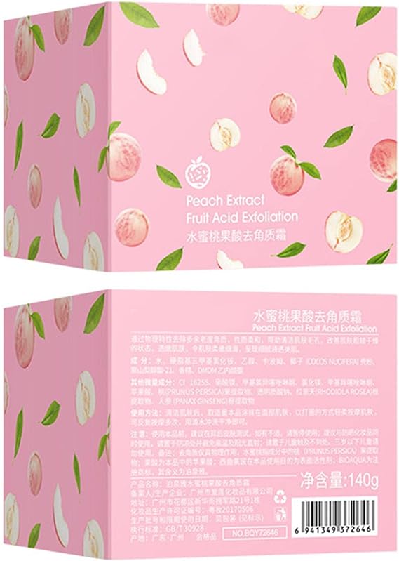 Peach Firming Body Scrub – Natural Exfoliating & Brightening Sugar Scrub