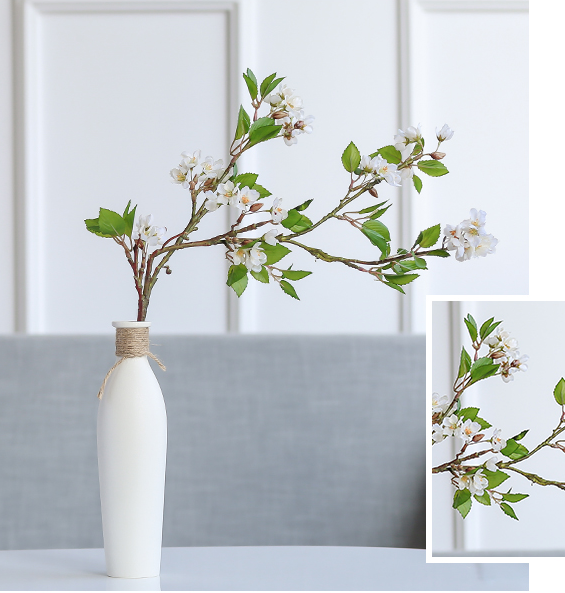 Modern Ceramic Vase with Artificial Flowers – Elegant Home Décor Arrangement
