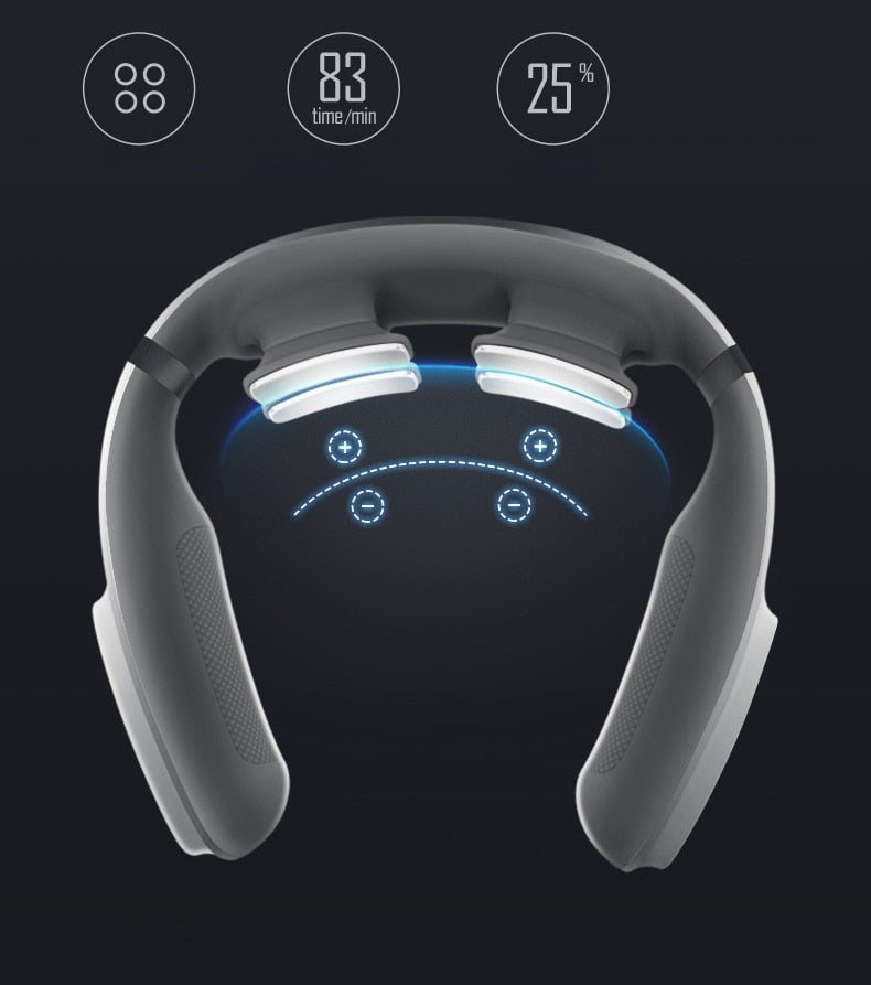 Jeeback G3 Cervical Neck Massager – جهاز مساج الرقبة | TENS Pulse Heat Therapy UAE