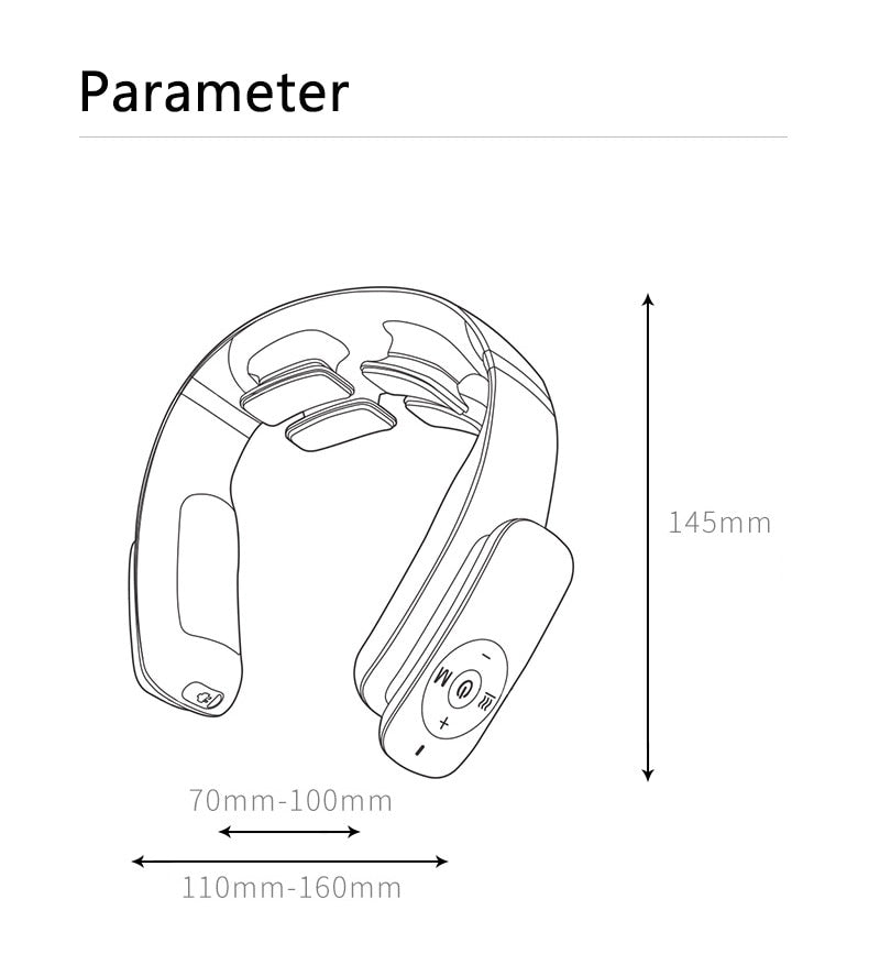 Jeeback G3 Cervical Neck Massager – جهاز مساج الرقبة | TENS Pulse Heat Therapy UAE