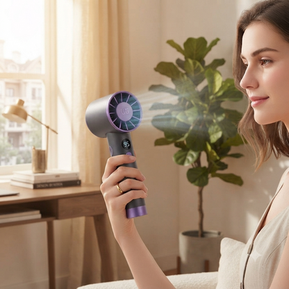 Ice Wind FS-20 — Portable Hurricane Handheld Fan | Cool Air Wherever You Go