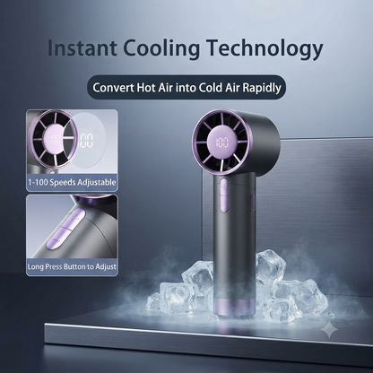 Ice Wind FS-20 — Portable Hurricane Handheld Fan | Cool Air Wherever You Go