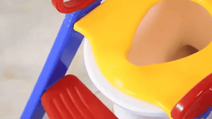 Foldable Children Toilet Training Ladder with Handrails & Non-Slip Steps