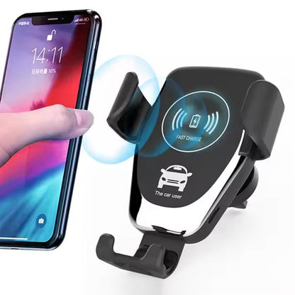Auto-Clamping Wireless Car Charger – 10W Fast Charging, Infrared Sensor Mount