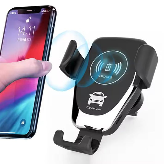 Auto-Clamping Wireless Car Charger – 10W Fast Charging, Infrared Sensor Mount
