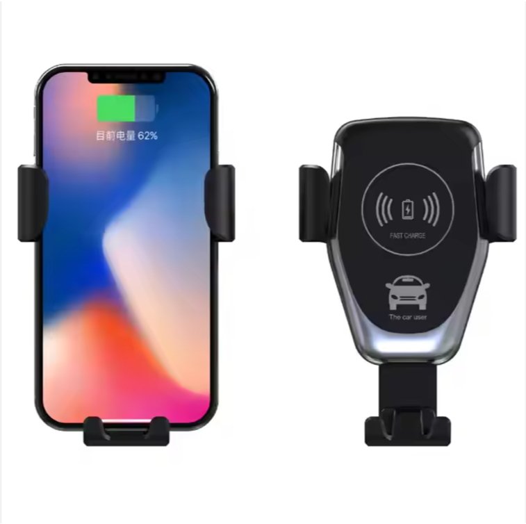 Auto-Clamping Wireless Car Charger – 10W Fast Charging, Infrared Sensor Mount