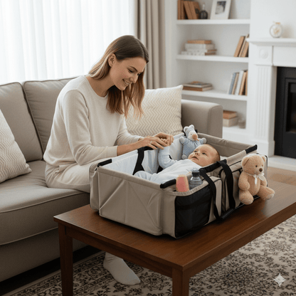 4-in-1 Baby Travel Bed & Diaper Bag