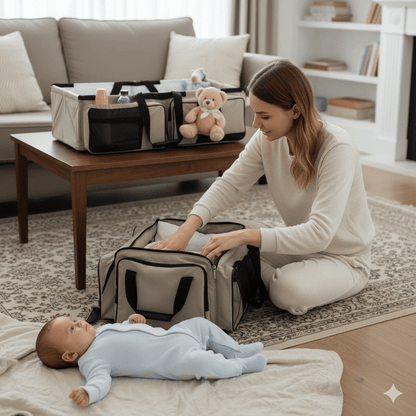 4-in-1 Baby Travel Bed & Diaper Bag