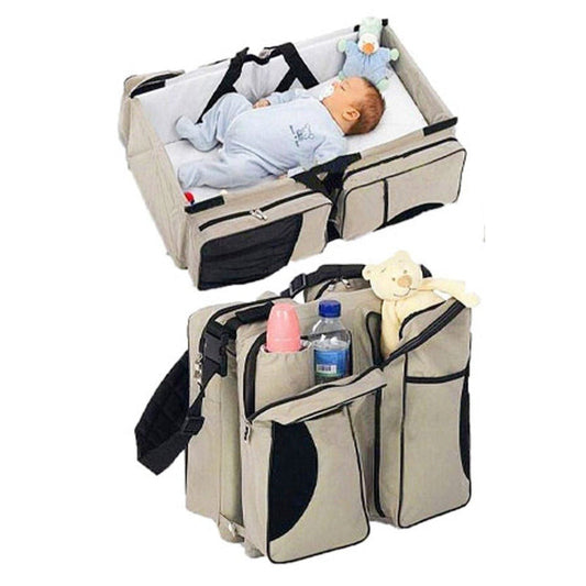 4-in-1 Baby Travel Bed & Diaper Bag