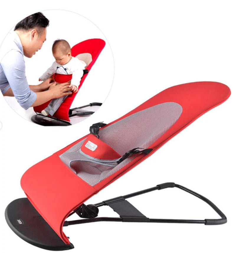 Foldable Soft Baby Bouncing Chair with Toy Bar