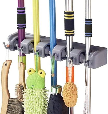 Wall Mounted Mop & Broom Holder – Space-Saving Organizer