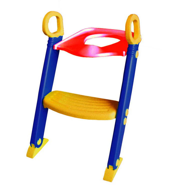 Foldable Children Toilet Training Ladder with Handrails & Non-Slip Steps