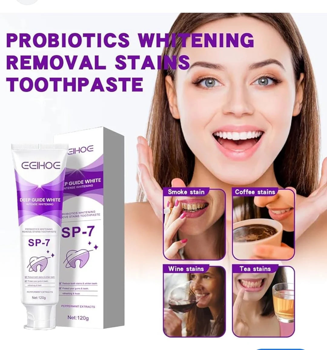 Deep Clean Whitening Toothpaste – Enamel-Safe Stain Remover (120g)