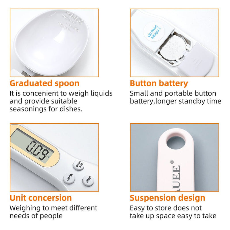 Digital Spoon Scale – Precision Mini Kitchen Scale 500g/0.1g
