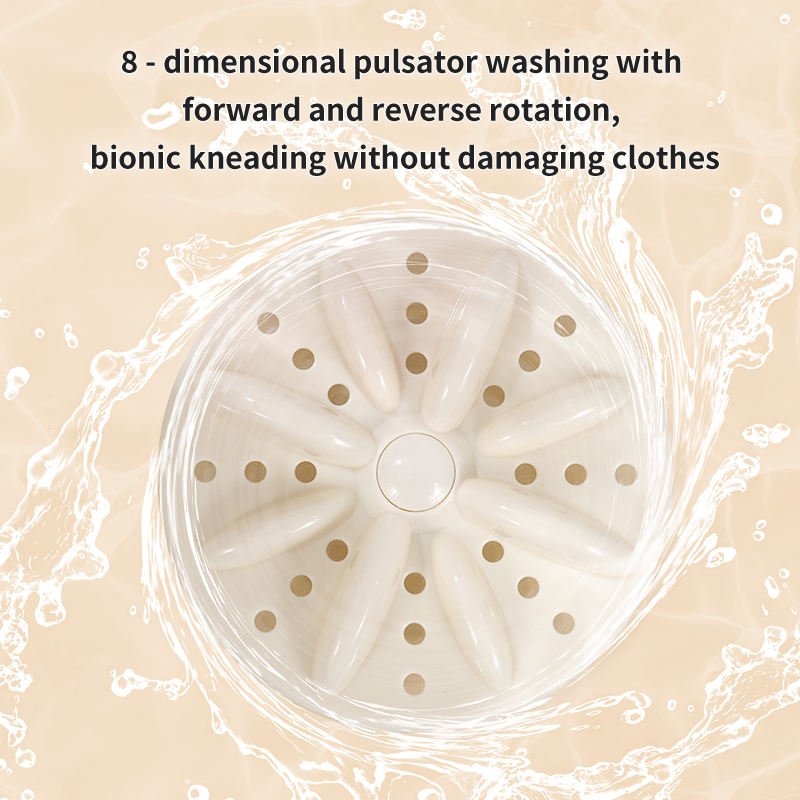 Double-Bucket Mini Washing Machine – Portable Dual 1.5L Washer