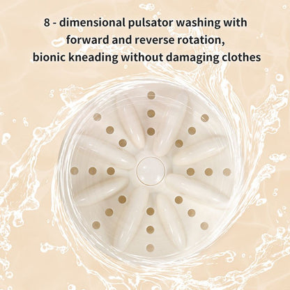 Double-Bucket Mini Washing Machine – Portable Dual 1.5L Washer