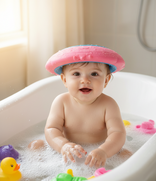 Kidilo Baby Shower Cap – Tear-Free Bath Hat for Babies & Toddlers