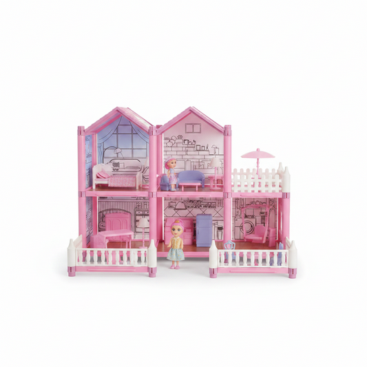 The Villa Garden Coloring Dollhouse