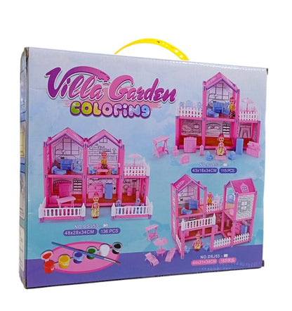 The Villa Garden Coloring Dollhouse