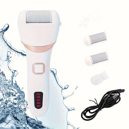 Electric Foot Grinder & Callus Remover with 3 Roller Heads