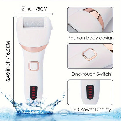 Electric Foot Grinder & Callus Remover with 3 Roller Heads