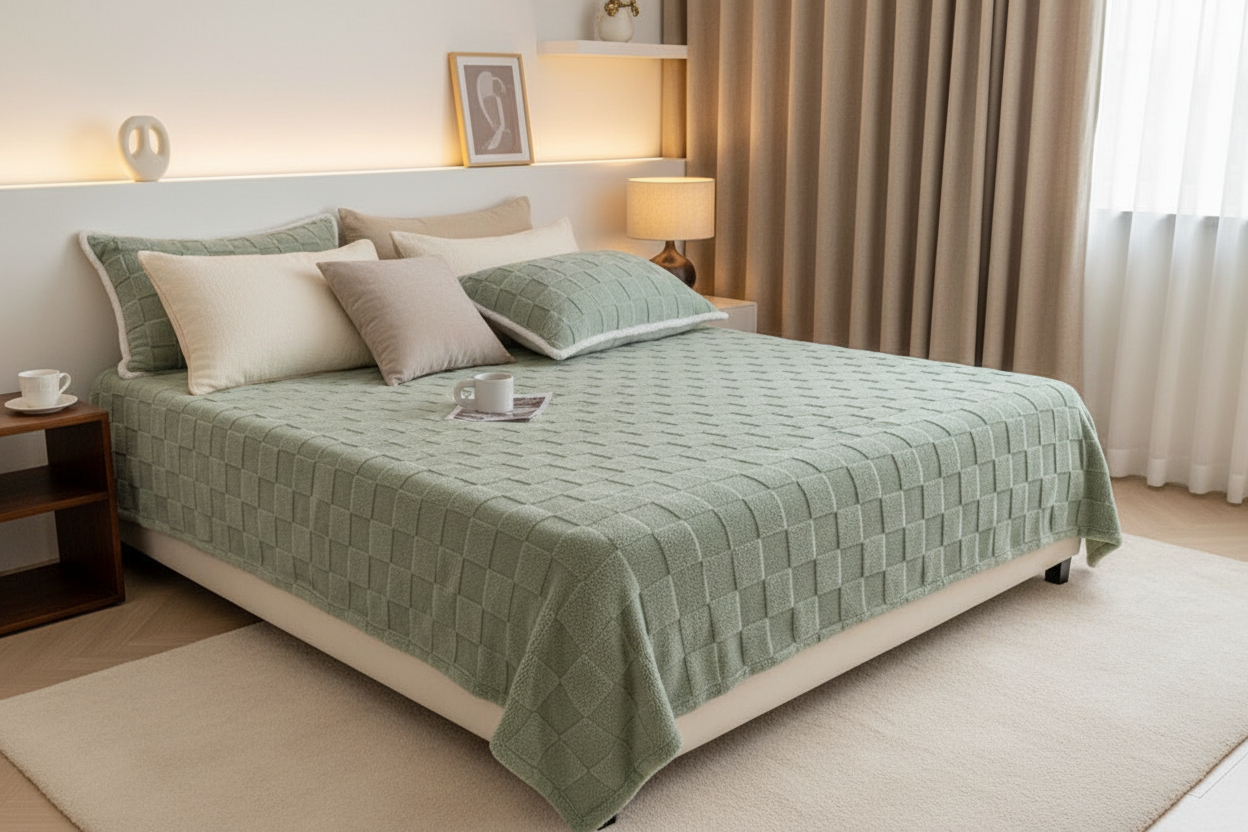 Fleece Bedspread - Bedroom Style 1