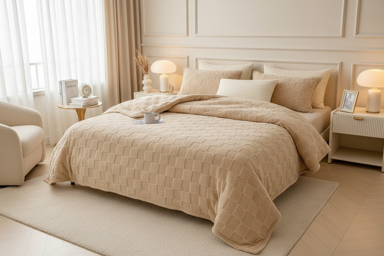 Fleece Bedspread - Bedroom Style 3