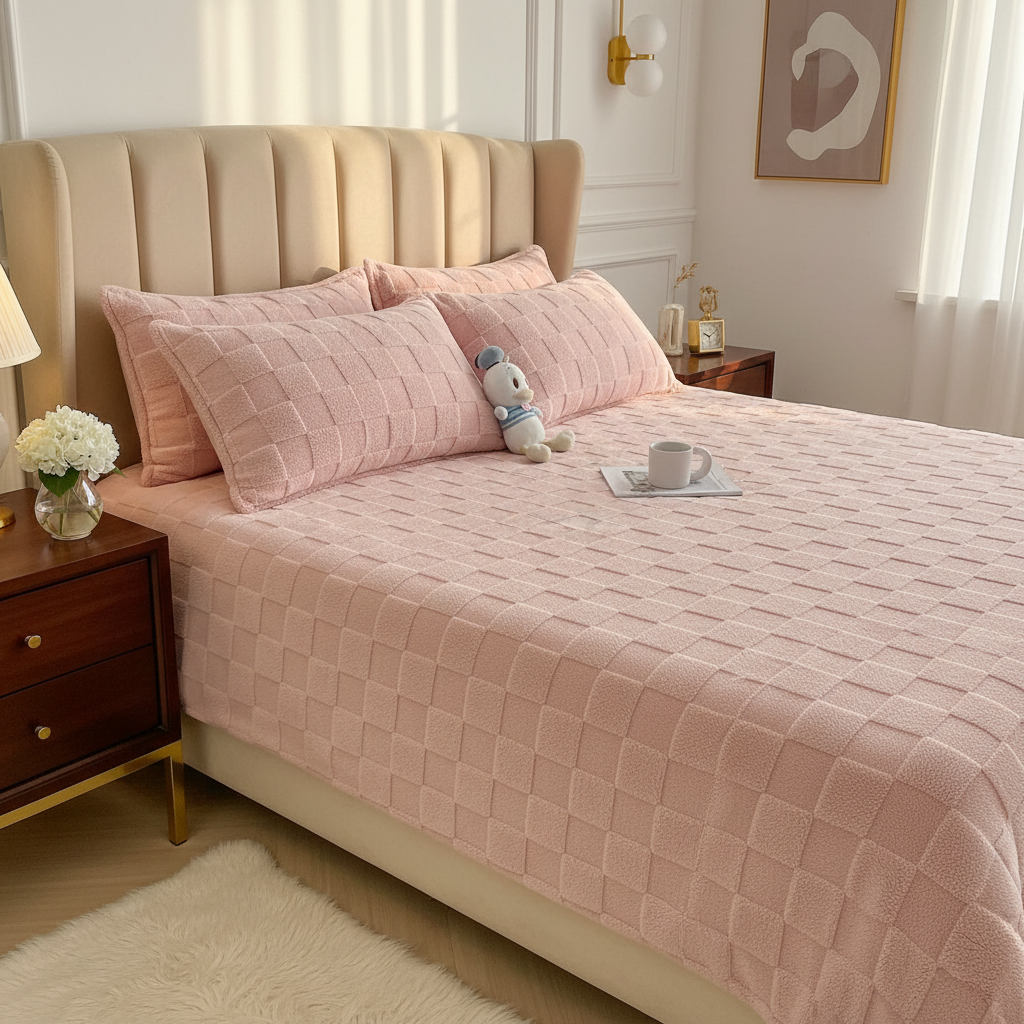 Fleece Bedspread - Image 2 Styled