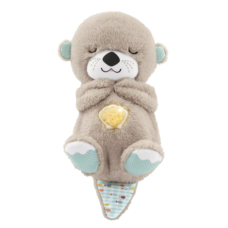 Heartbeat & Light-Up Belly Bear – Baby Sleep Soother Plush Toy