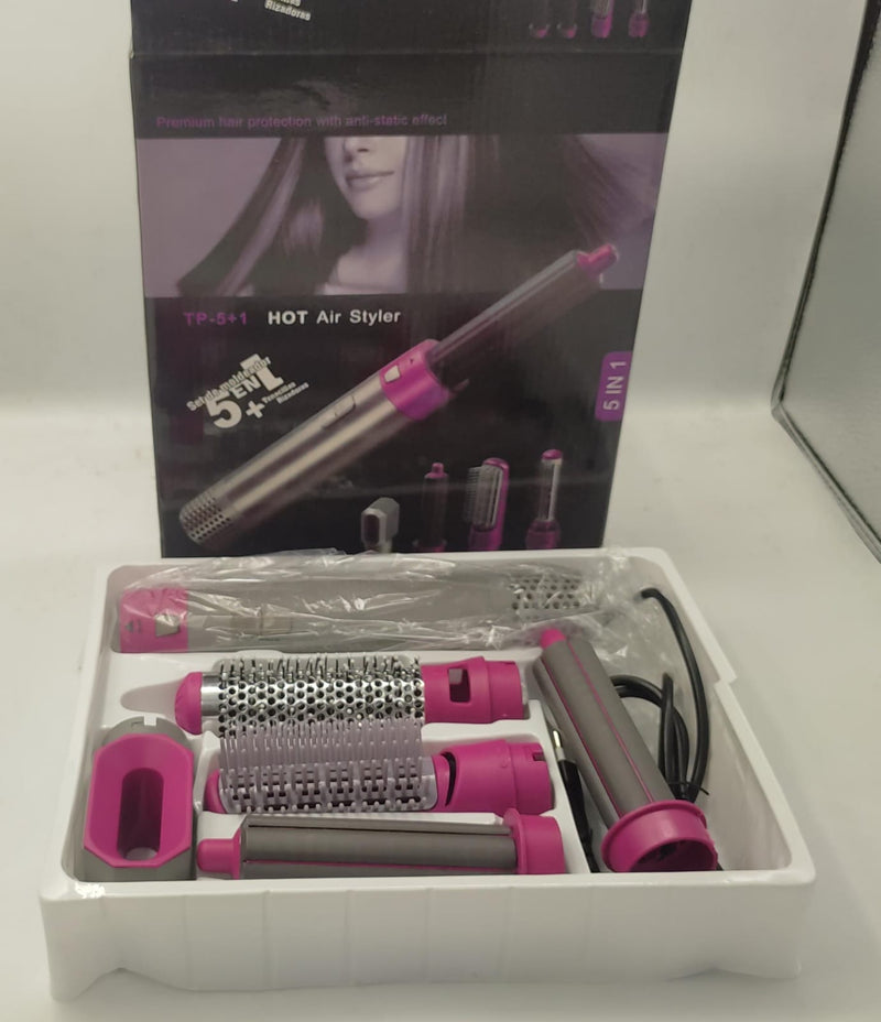 5-in-1 Hot Air Brush Styler with Ionic Technology