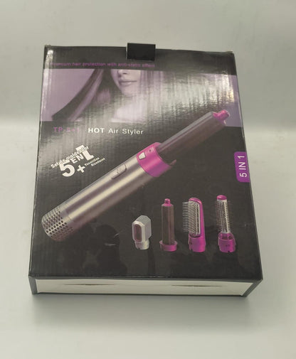 5-in-1 Hot Air Brush Styler with Ionic Technology