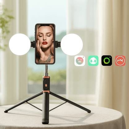 JC Series Wireless Bluetooth Selfie Stick Tripod – 360° Rotation & Remote Shutter
