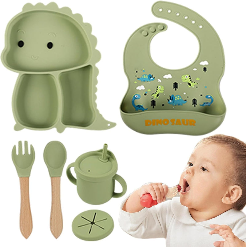 Kidilo Baby Feeding Set – Food-Grade Silicone Dining Set for Babies & Toddlers