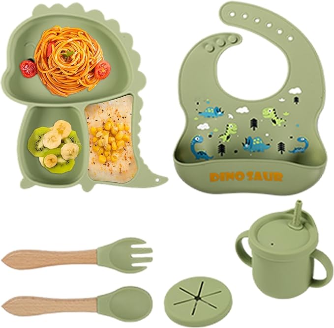 Kidilo Baby Feeding Set – Food-Grade Silicone Dining Set for Babies & Toddlers