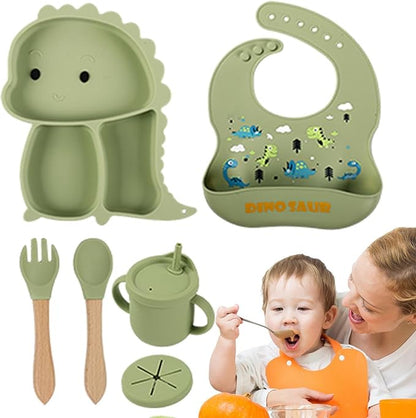 Kidilo Baby Feeding Set – Food-Grade Silicone Dining Set for Babies & Toddlers