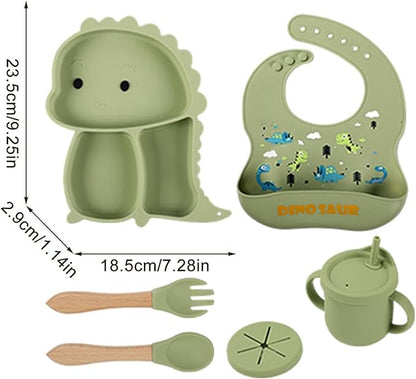 Kidilo Baby Feeding Set – Food-Grade Silicone Dining Set for Babies & Toddlers