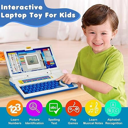 Kids English Learning Laptop | 20 Interactive Activities for Ages 3+