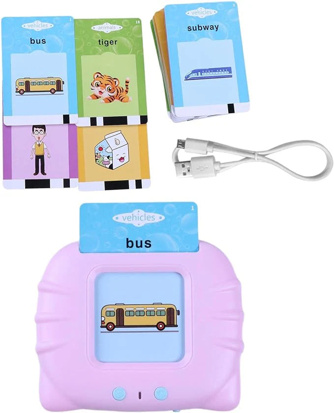 Kids Flash Cards Learning Machine – 112 Word Cards with Sound