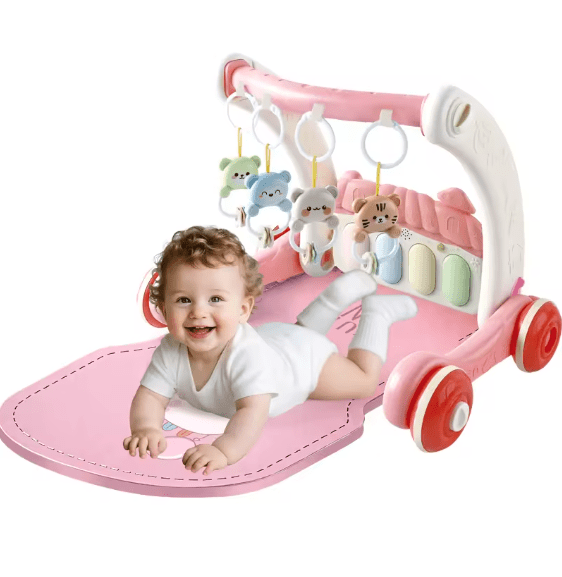 2-in-1 Baby Gym & Walker with Music and Lights