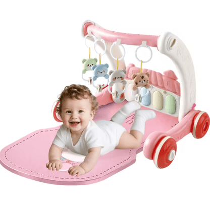 2-in-1 Baby Gym & Walker with Music and Lights
