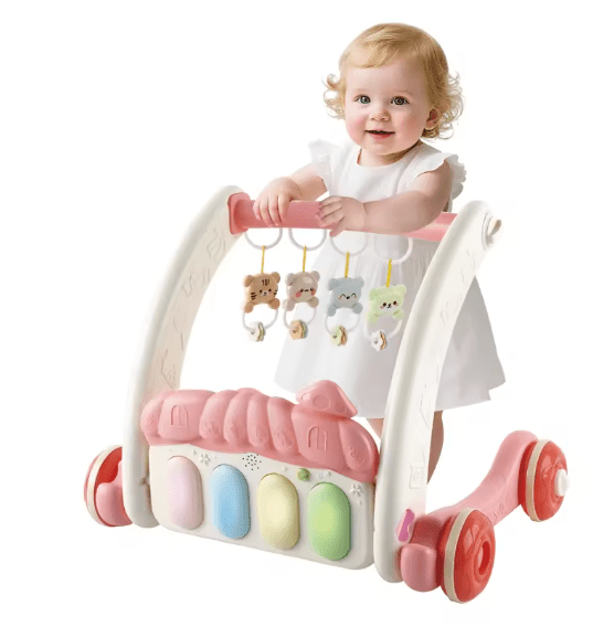 2-in-1 Baby Gym & Walker with Music and Lights