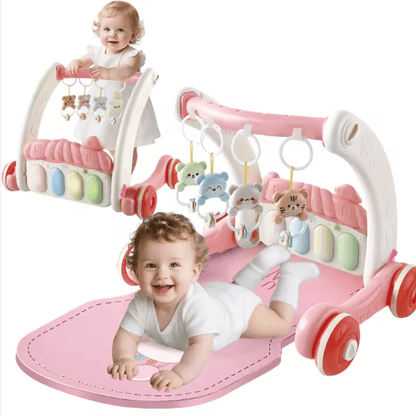2-in-1 Baby Gym & Walker with Music and Lights
