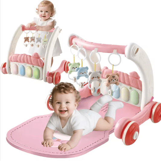 2-in-1 Baby Gym & Walker with Music and Lights