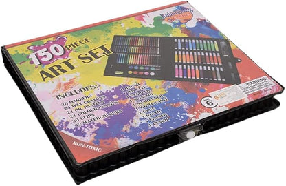 150-Piece Complete Art Set for Kids | Markers, Crayons, Pastels & More