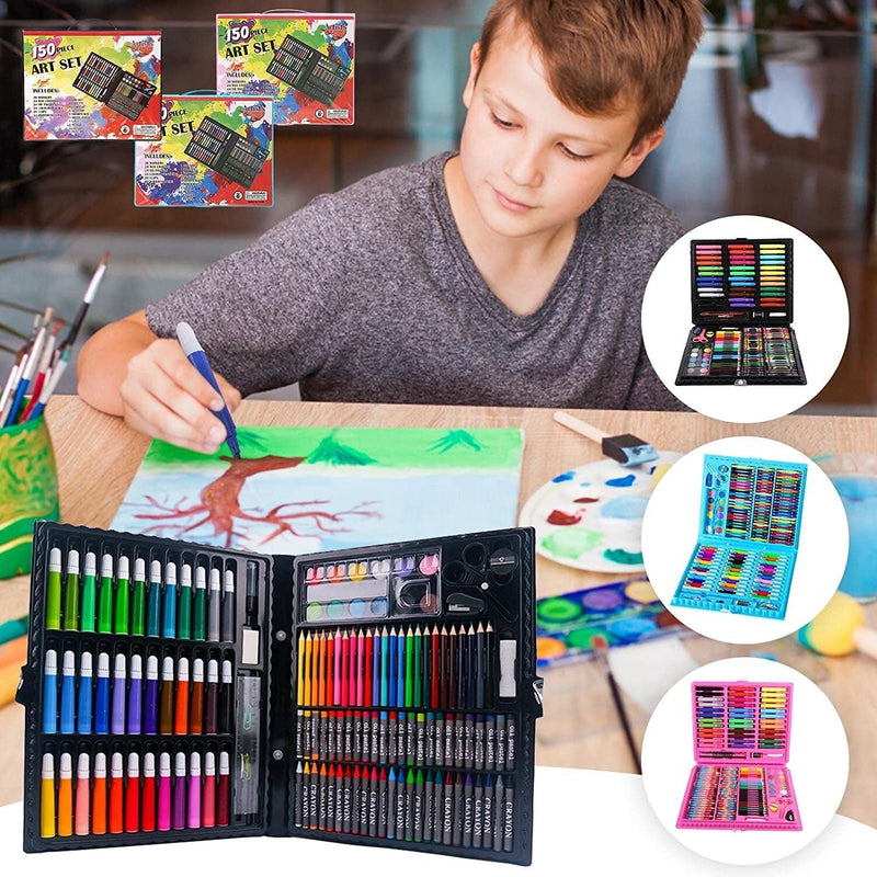 150-Piece Complete Art Set for Kids | Markers, Crayons, Pastels & More
