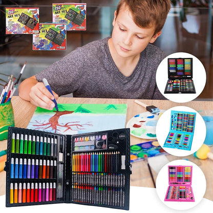 150-Piece Complete Art Set for Kids | Markers, Crayons, Pastels & More