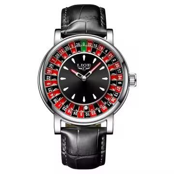 LIGE Roulette Dial Watch – Casino-Inspired Quartz Timepiece