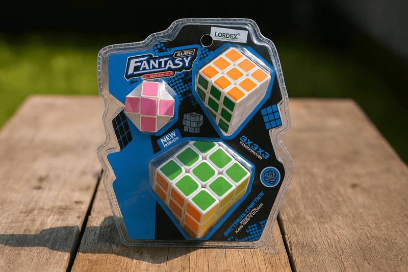 3x3 Puzzle Cube Set of 3 – Brain Teaser Twist Cubes for Kids & Adults